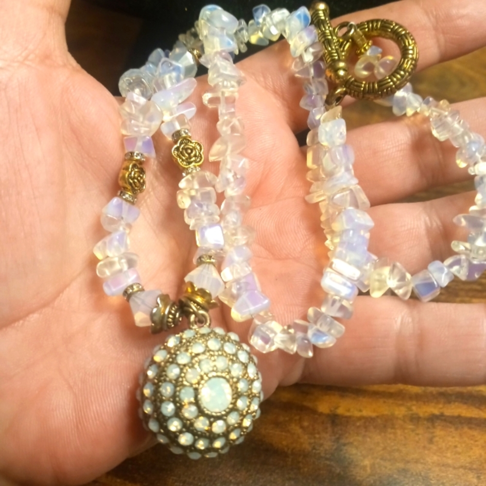 Opalite Chip Necklace